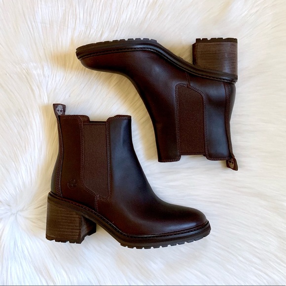 Timberland Dark Brown Sienna High Chelsea Boots - Picture 2 of 7